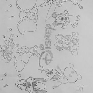 Disney pencil drawing
